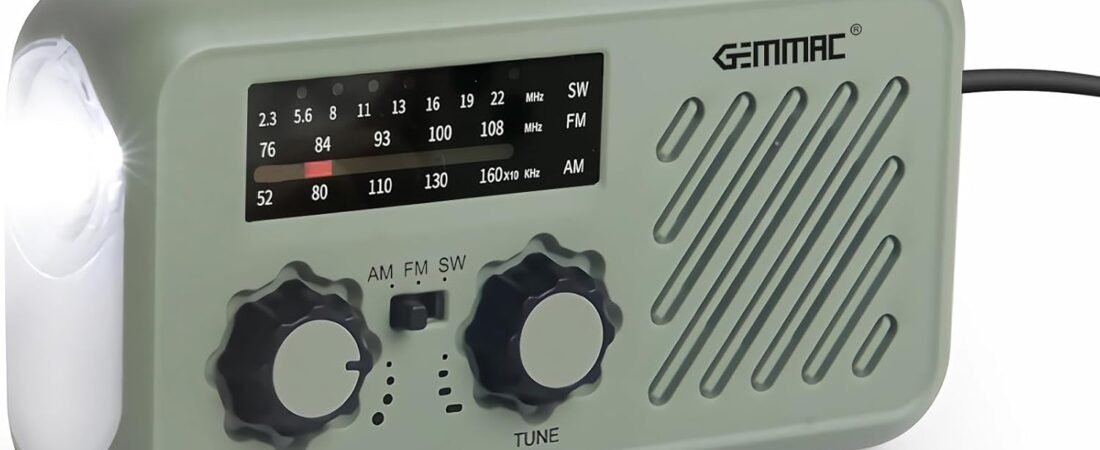 Para no quedarse desconectado en caso de apagón. Radio de Emergencia Portátil