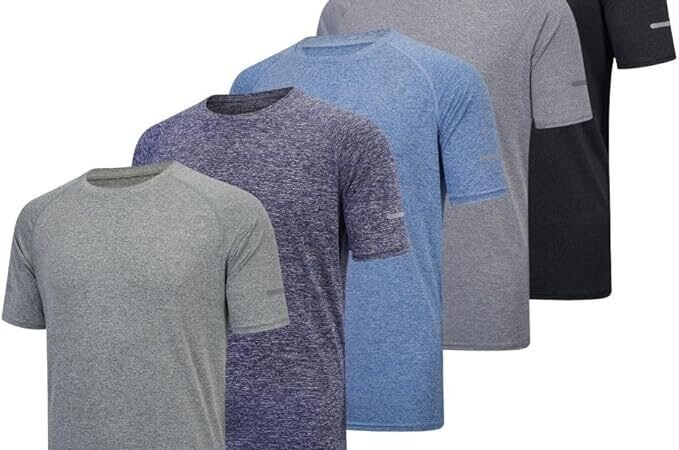 Fovdtaa Paquete de 5 camisetas atléticas