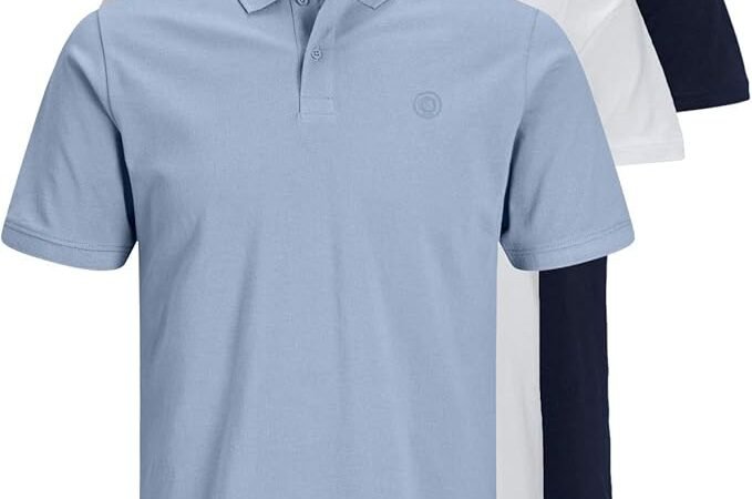 JACK & JONES 12171776 – Pack de 3 polos para hombre